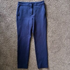 Boden Women's Navy Blue Dress Pants, Size 6 Long, Stretch, Straight Leg